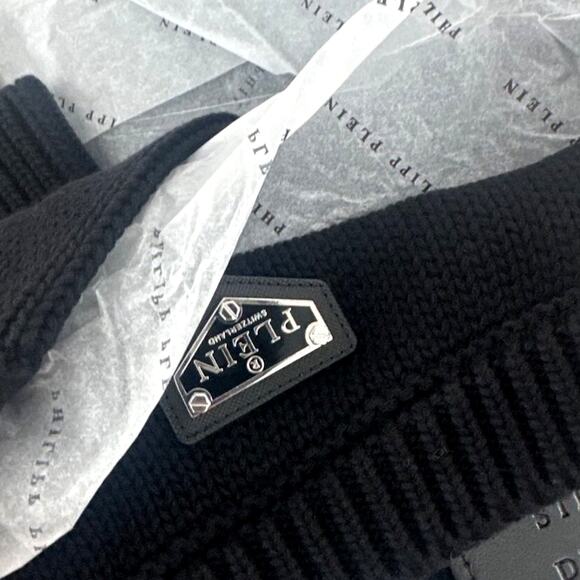 Philipp Plein Black Teddy Bear Round Neck Pullover Sweater Size XXL - Picture 6 of 11